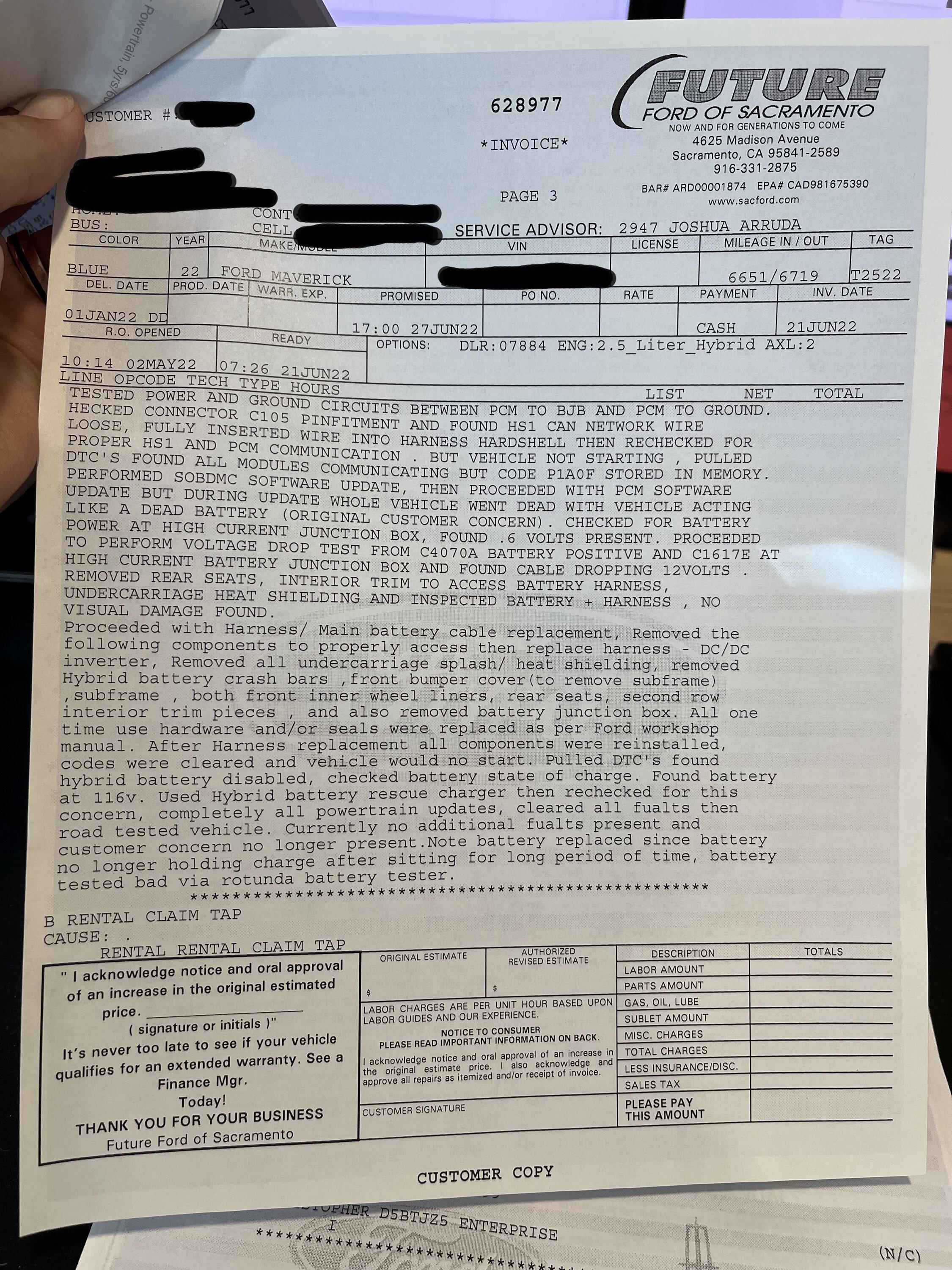 Ford Maverick Intermittent no power isuue IMG-8077-3