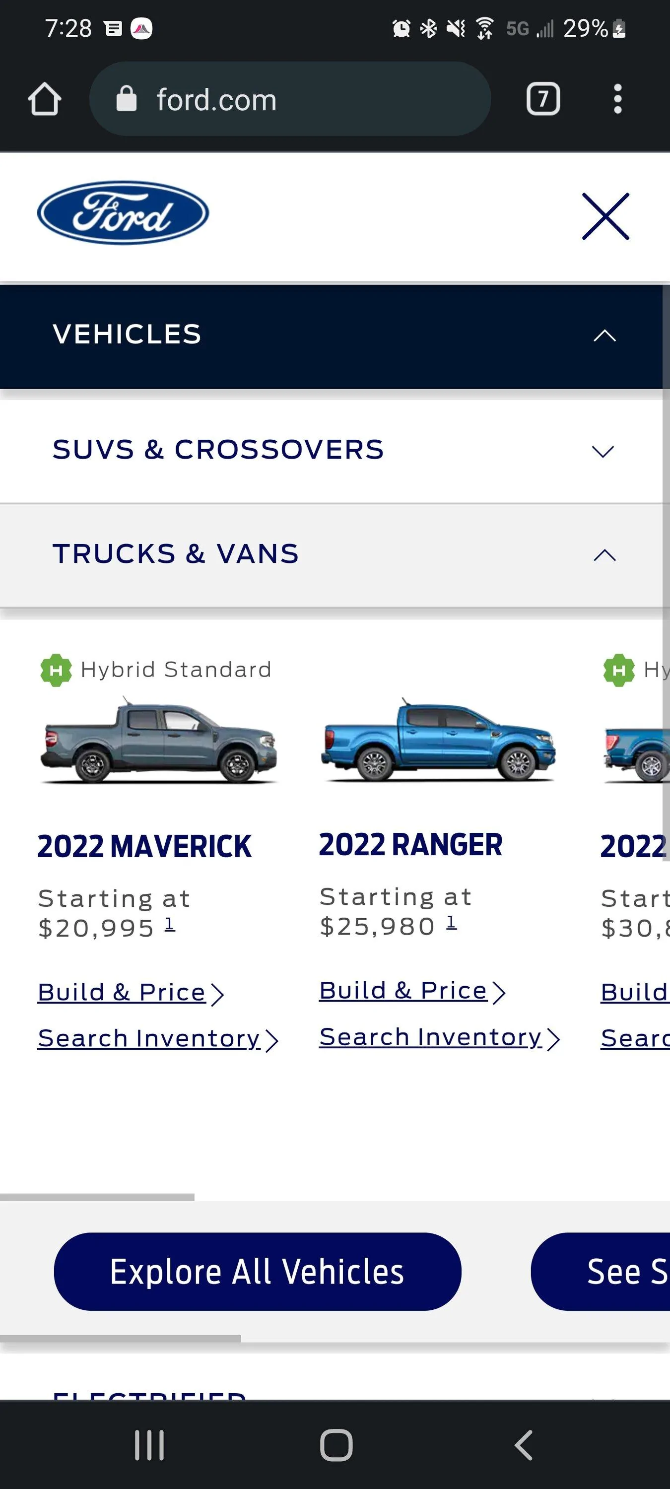 Ford Maverick $19,995 no more Screenshot_20220711-192823_Chrom