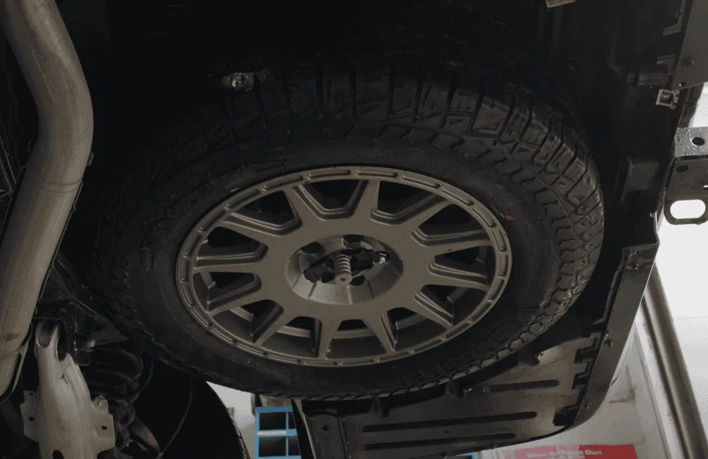 Ford Maverick Spare Tire Damaged 1657673016082