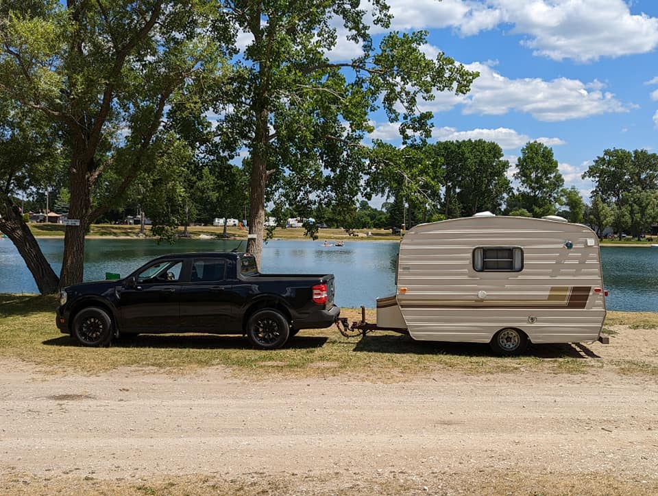 Ford Maverick Trailer frontal area considerations mav lake