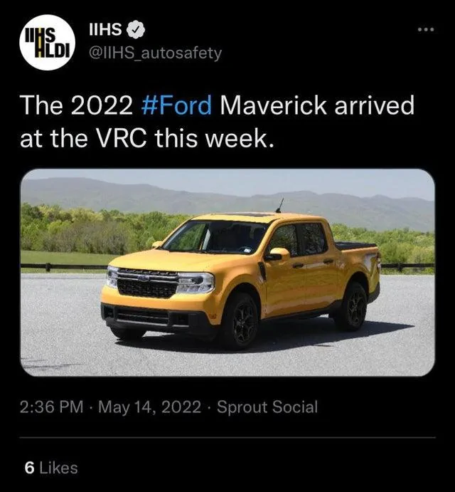 Ford Maverick Maverick to be safety tested by NHTSA veynu70haiz81