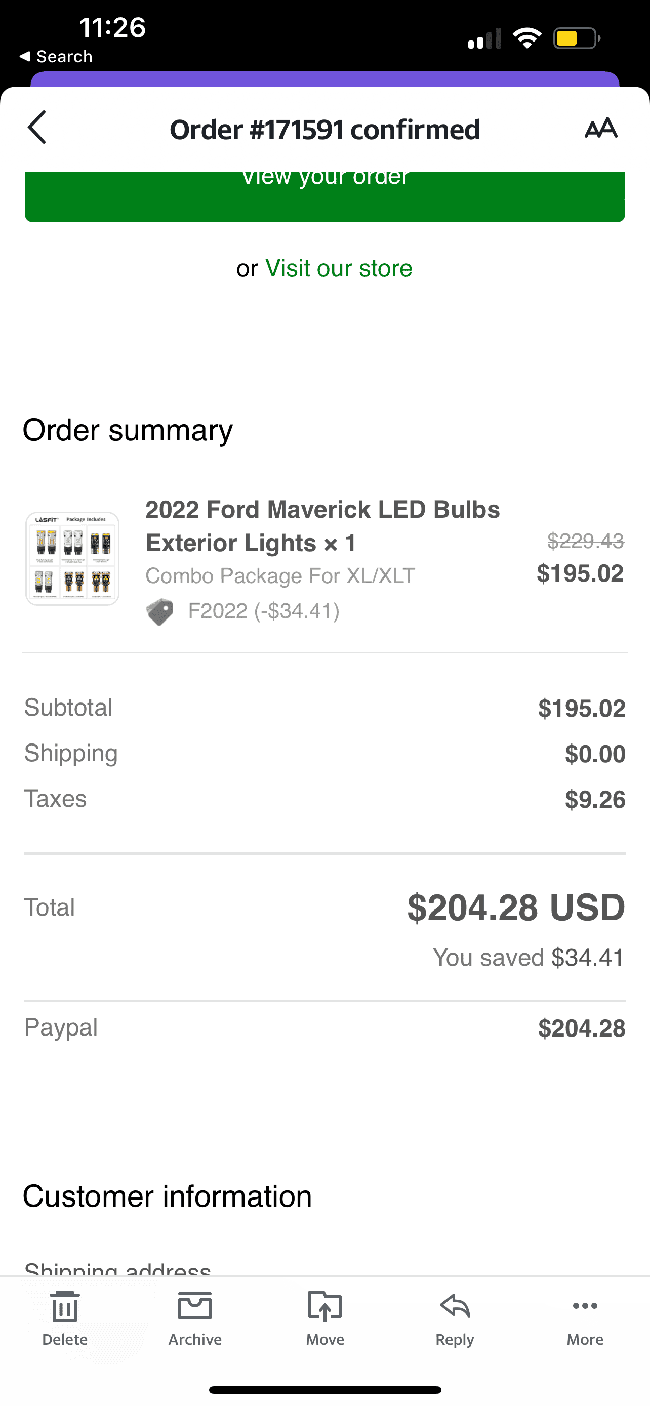 Ford Maverick New Complete LasFit LED Kit for Sale - $100 52927887-EF68-4354-BF58-C7FDA3EFC6AF