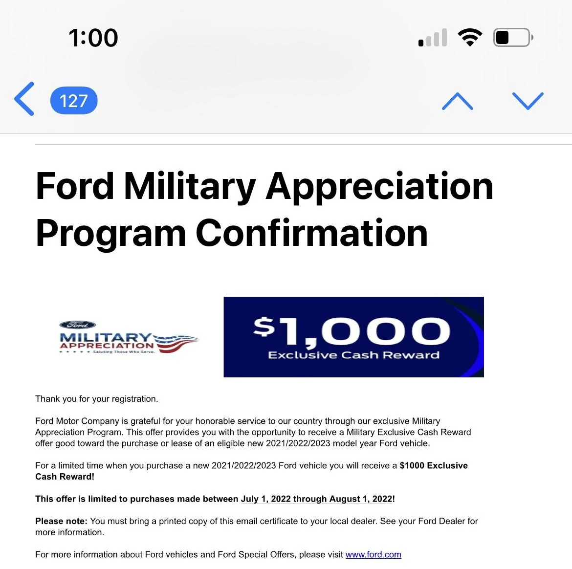 Ford Maverick Ford military recognition has changed? 0A393E0F-617F-4890-B948-D9BA993AEB08