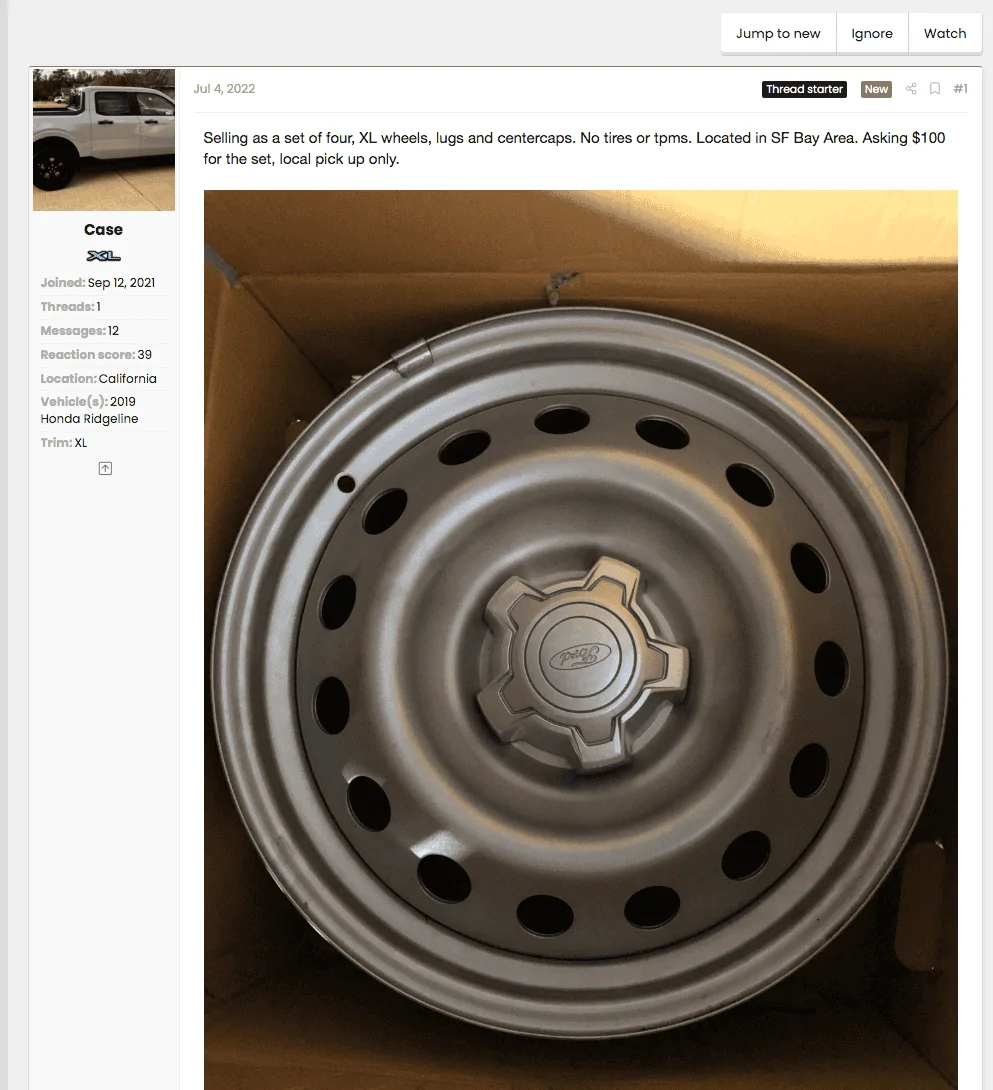 Ford Maverick Cheapest available rims Screen Shot 2022-07-19 at 7.15.55 AM