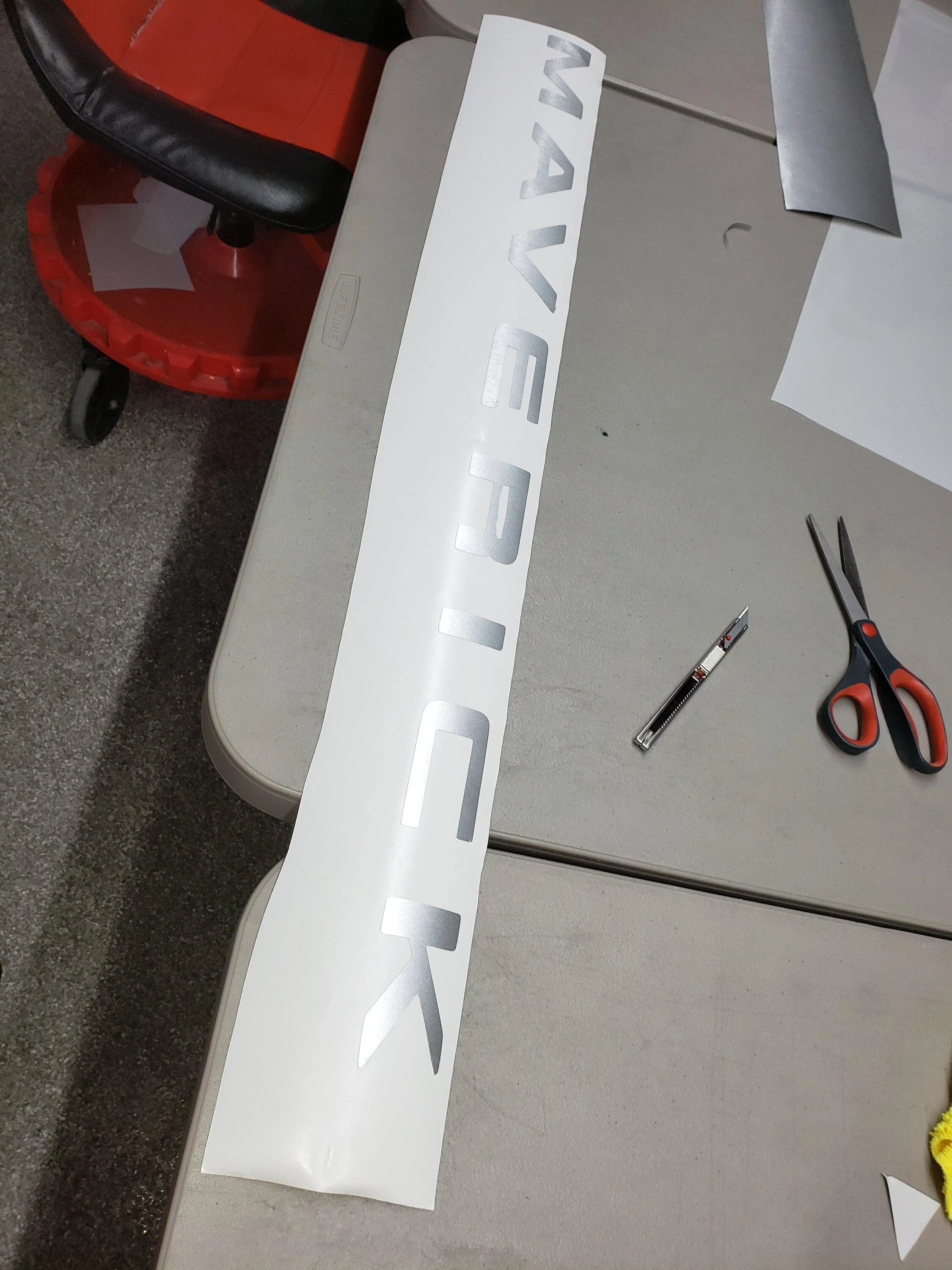 Ford Maverick Tailgate letters 20220719_115457