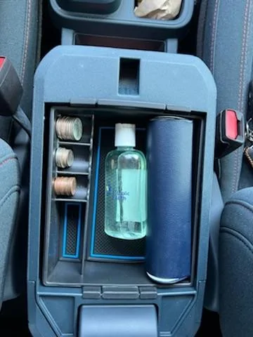 Ford Maverick Center console organizer IMG_0975