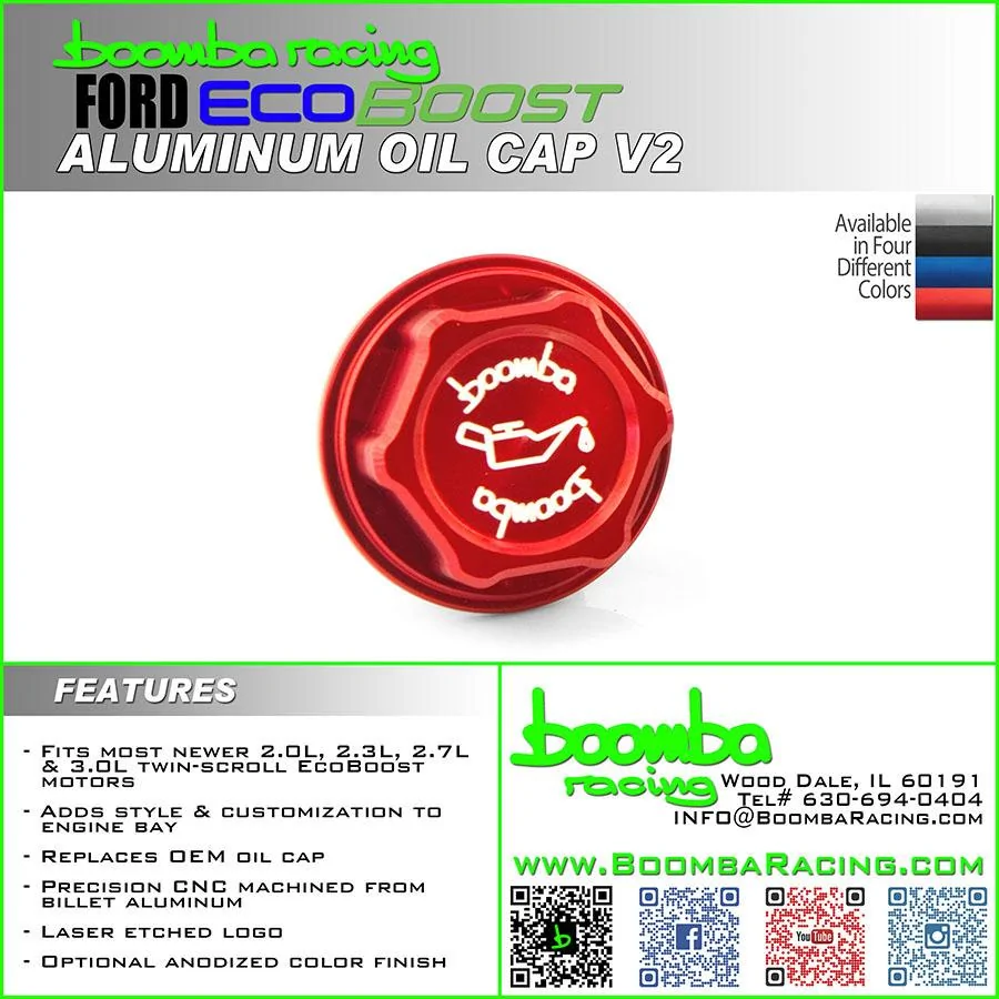Ford Maverick Boomba Racing Ford Maverick Oil Cap! Ford EcoBoost OIL CAP V2 copy WEB
