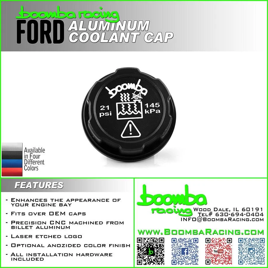 Ford Maverick Boomba Racing Maverick Coolant Reservoir Cap! FORD Coolant Reservoir Cap copy WEB