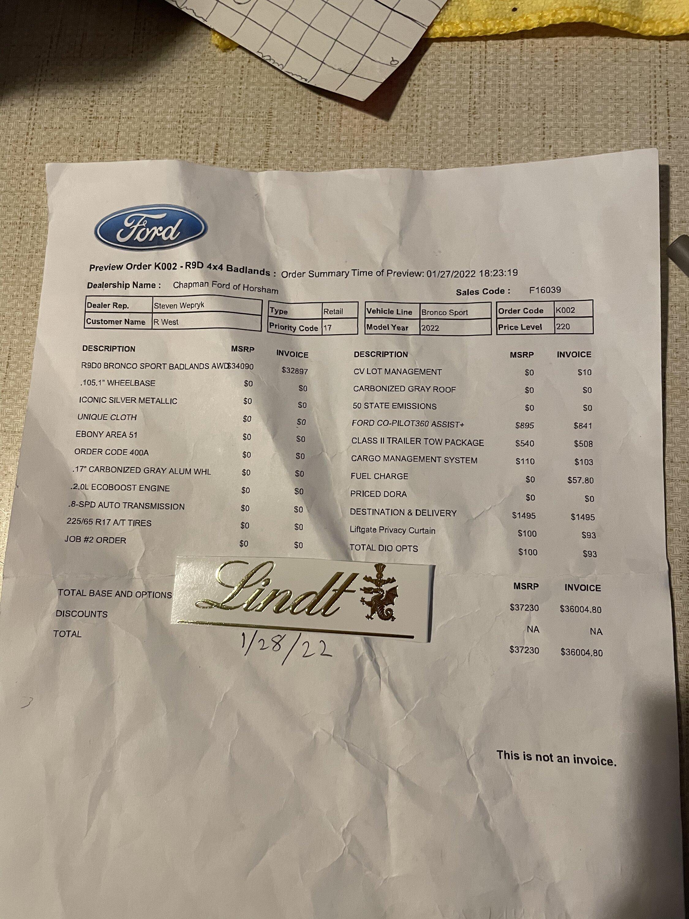 Ford Maverick Chapman/Horsham -- 2022MY orders ED6653CE-314D-4E88-B5D6-3BDDF2080C18