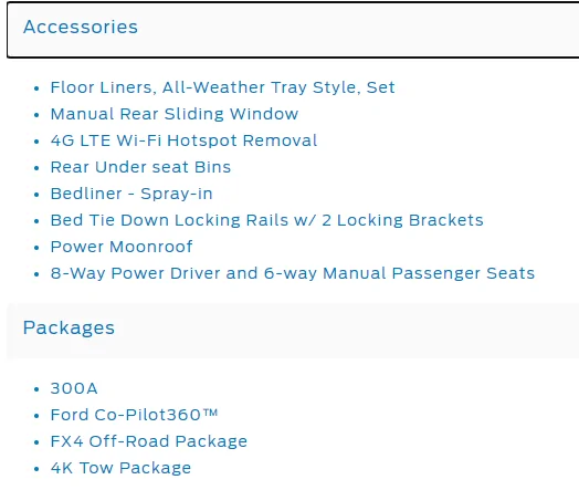 Ford Maverick My tracker page not showing some options 1658626959941