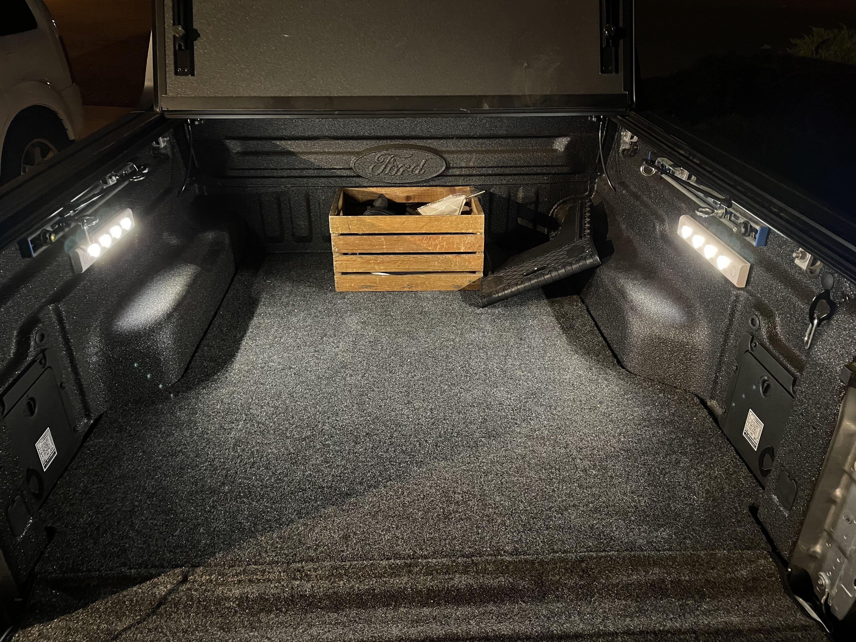 Ford Maverick Using GE Under Counter LED lights for bed lighting…works great! DFCA8BEE-352D-4472-8CB1-6C5E08C03D03