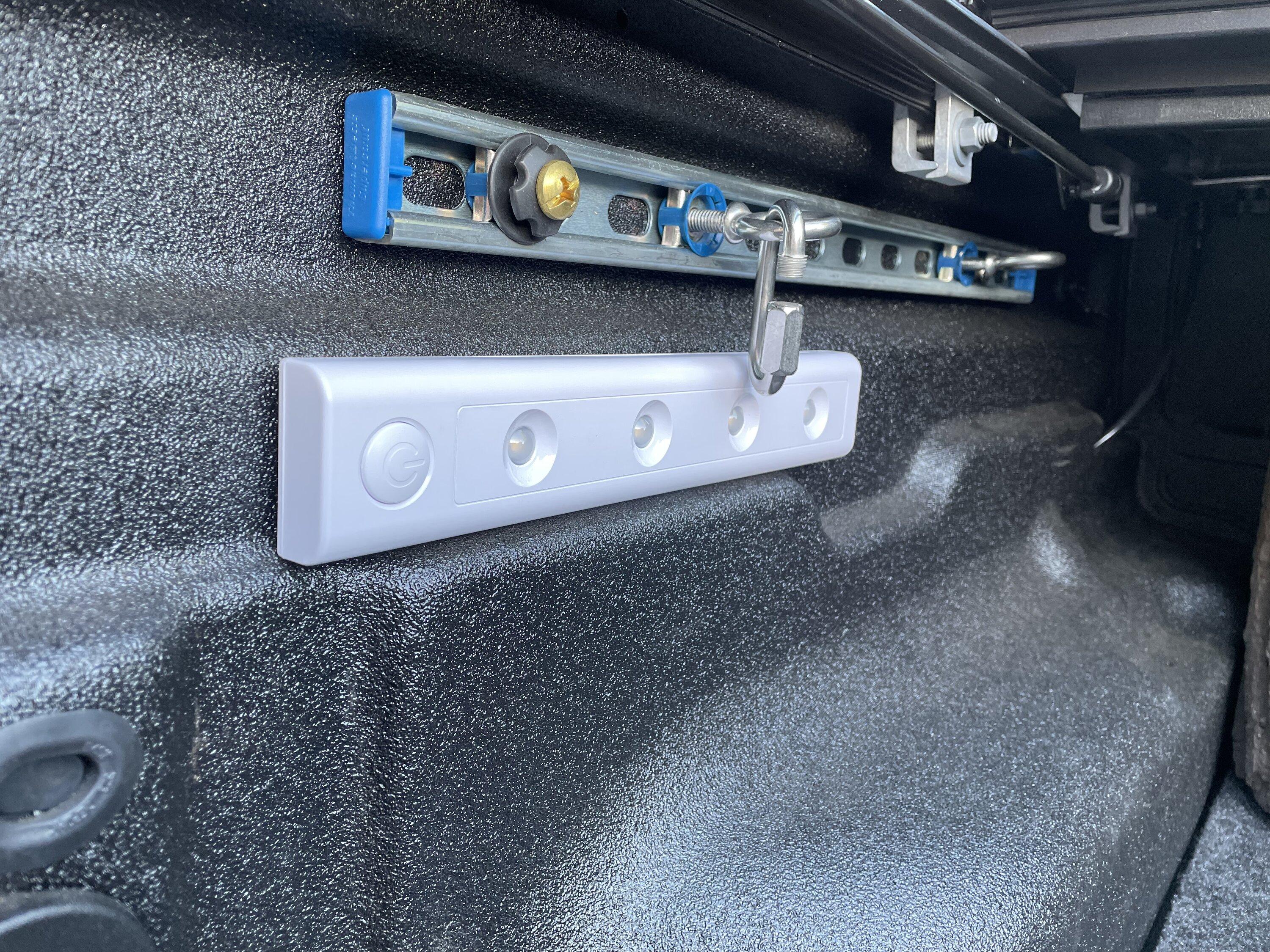 Ford Maverick Using GE Under Counter LED lights for bed lighting…works great! CA221695-C336-4109-95F3-C921910432F6