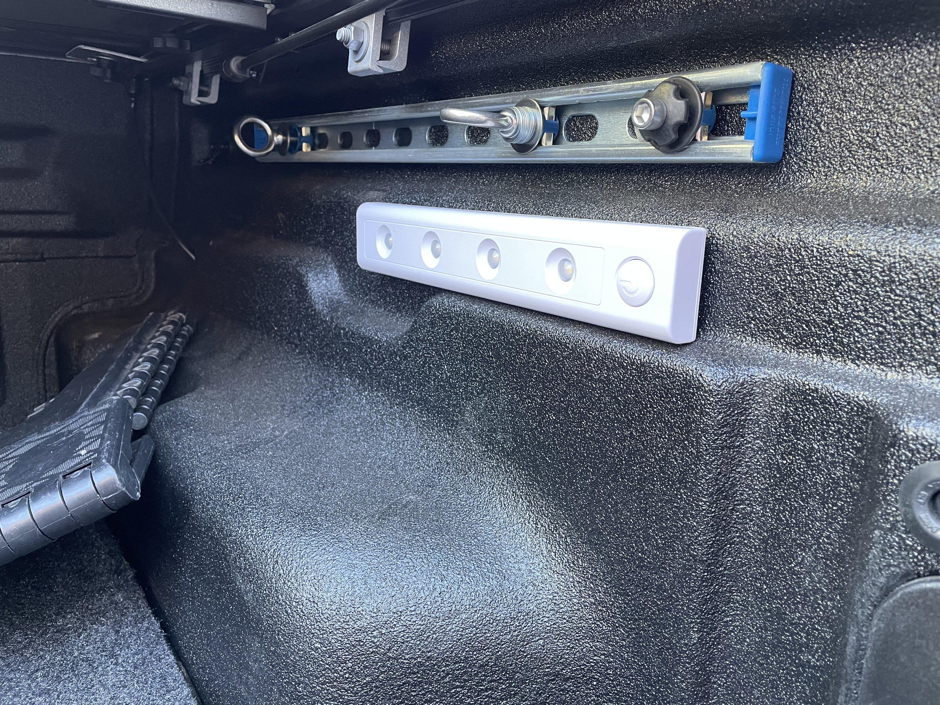 Ford Maverick Using GE Under Counter LED lights for bed lighting…works great! 42C252D0-8DB4-4212-9E54-71BBAED68922