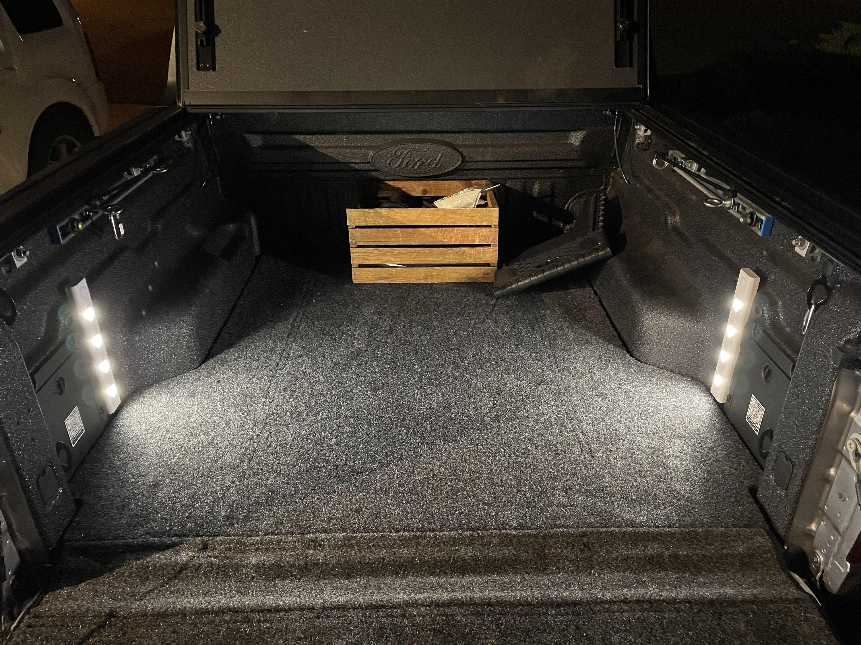 Ford Maverick Using GE Under Counter LED lights for bed lighting…works great! 2FC4E264-040E-4795-B52B-766852482F30