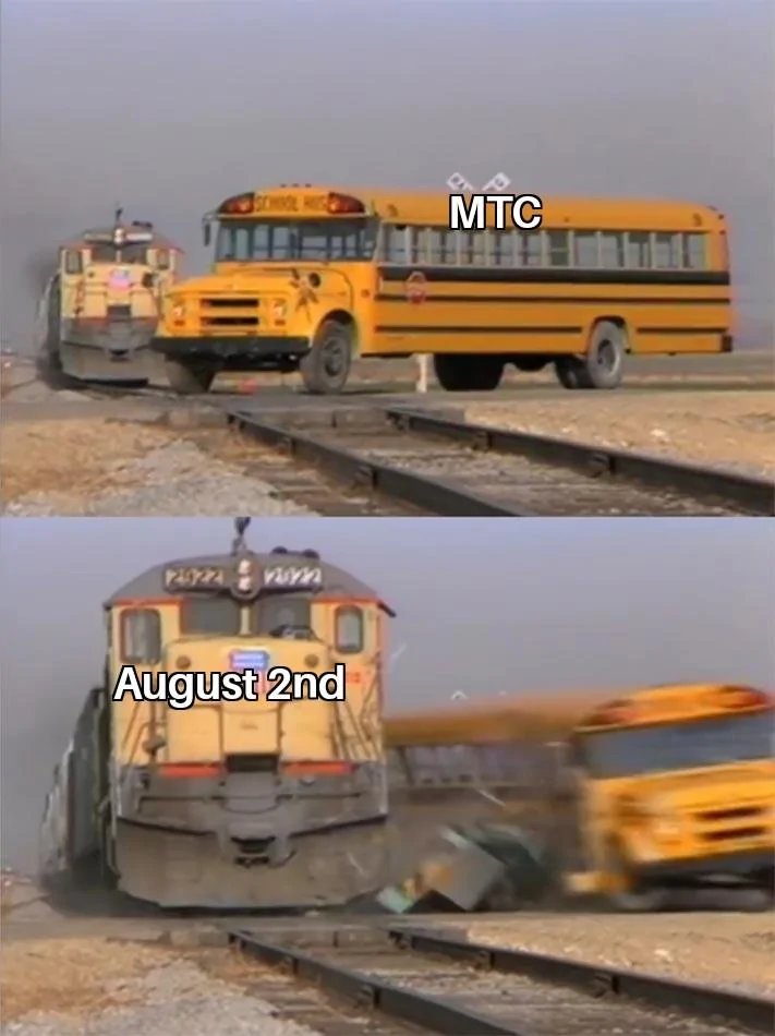 Ford Maverick Maverick Memes -  fun diversion while we wait [ ** NO POLITICS ** ] School Bus Getting Hit By a Train 28072022031815