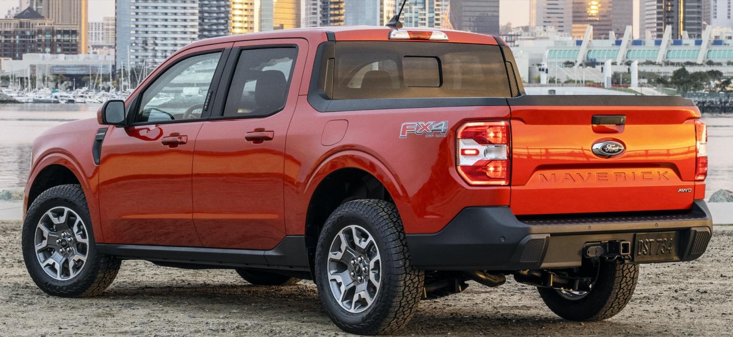 Ford Maverick 2022 FORD MAVERICK OWNERS AMONG MOST SATISFIED IN SEGMENT -Off-Road-Package-Exterior-006-rear-three-quarters