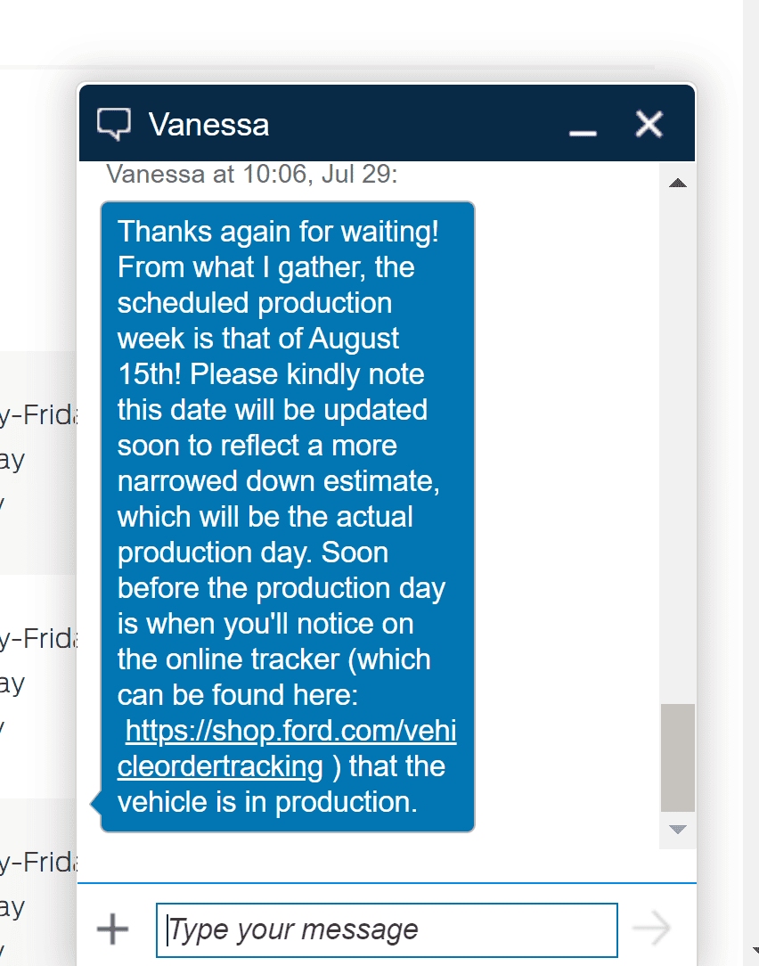 Ford Maverick Am I alone? July order no truck chat.PNG