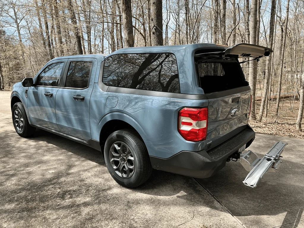 Ford Maverick 1up bike rack installed 1659147560162