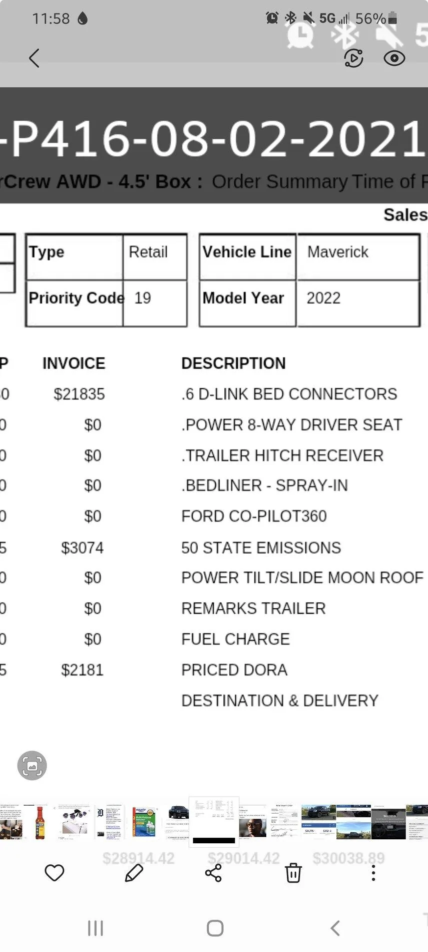 Ford Maverick 📬 9/9 Scheduling email received group! Screenshot_20210909-115839_Gallery