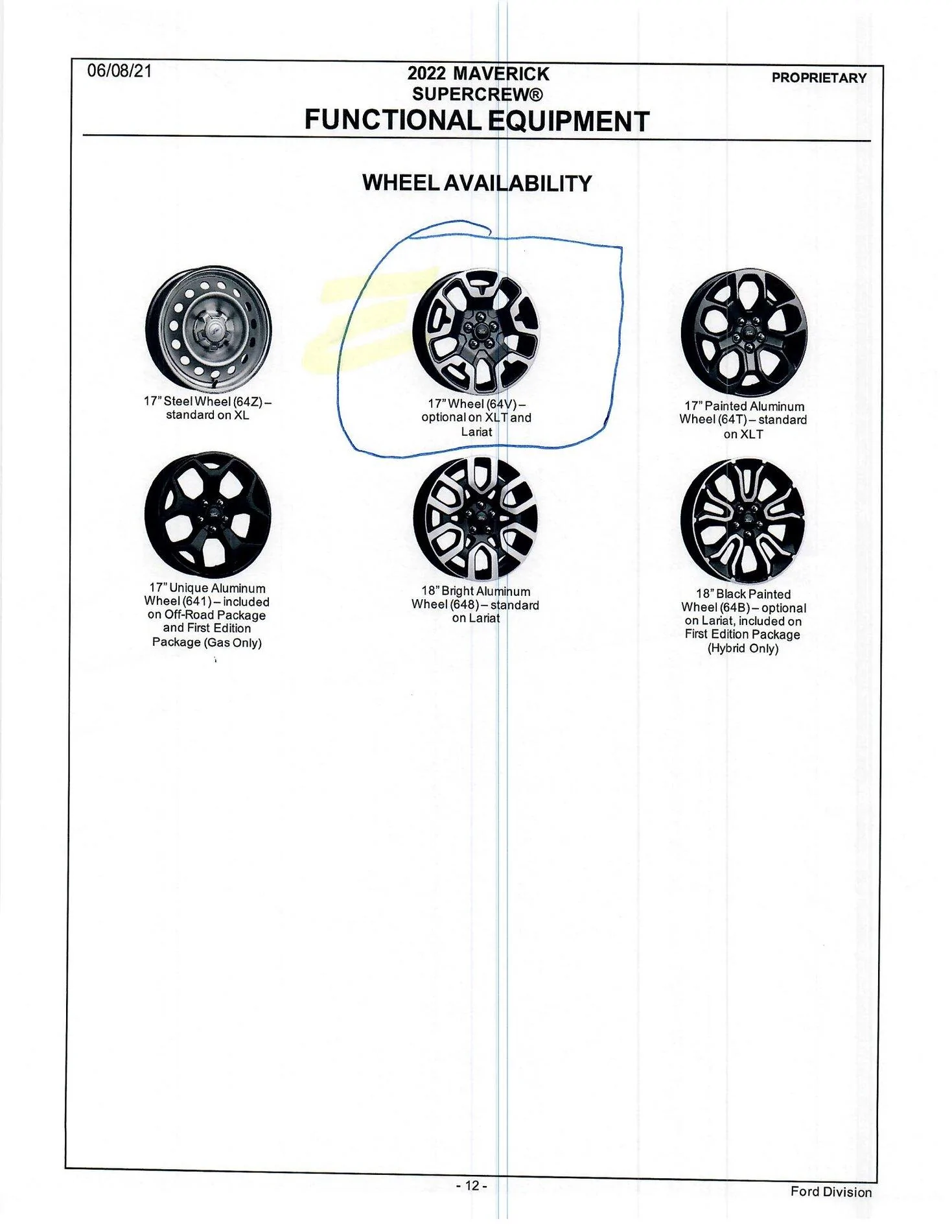 Ford Maverick Question about which wheels I should expect Image (11)
