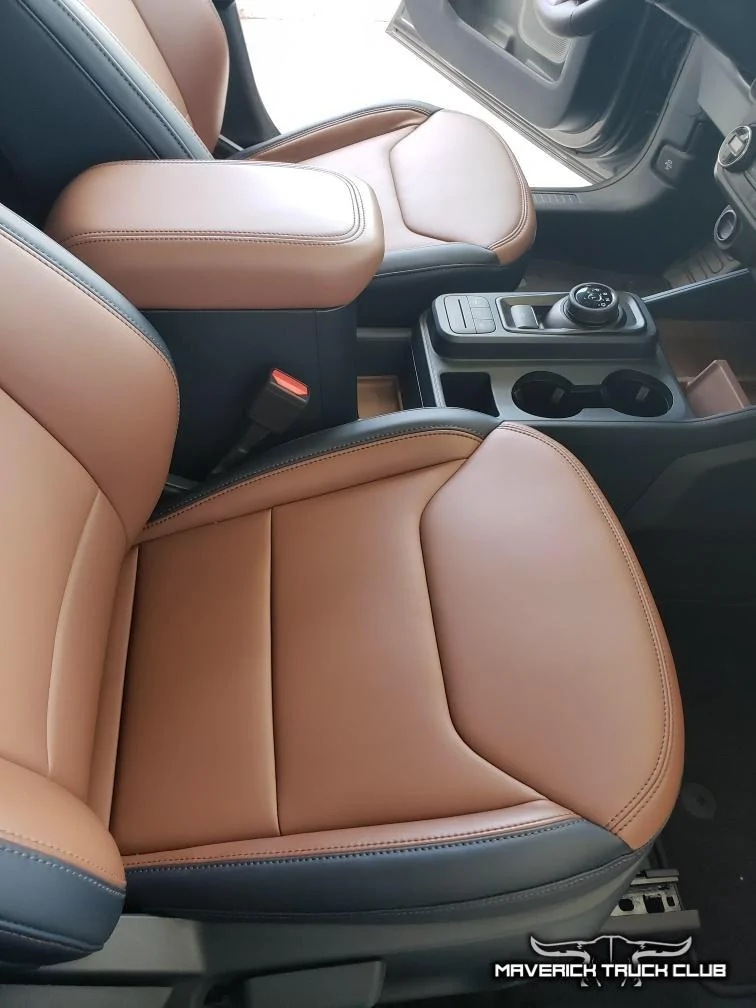 Ford Maverick Hybrid Maverick showing 37.4 MPG + rear seats folded w/ headrests removed (pics) Hybrid Maverick Lariat Carbonized Gray 3