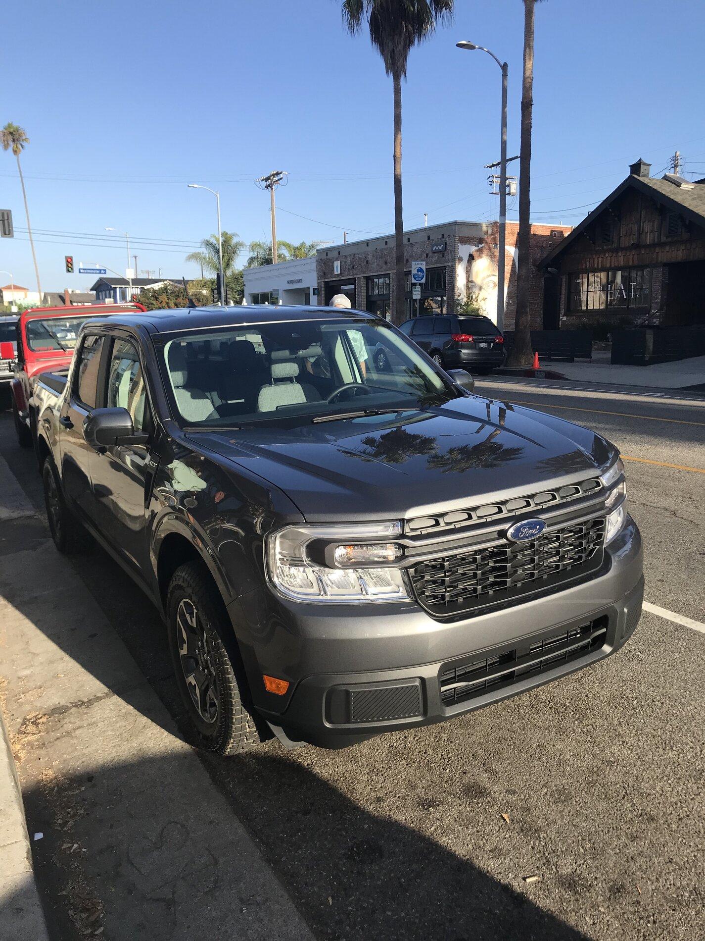 Ford Maverick Pics: Carbonized Gray Maverick XLT at Blue Bottle Coffee Ford Get-Together in Venice, CA A1E57A44-1A21-485B-8237-45323826F8F8