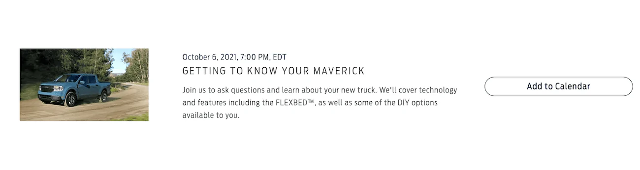 Ford Maverick Discover Your Ford Program for Maverick Begins October 6 (Livestream Q&A and Virtual Tours) ford-maverick-discover-your-ford-livestream-q&a