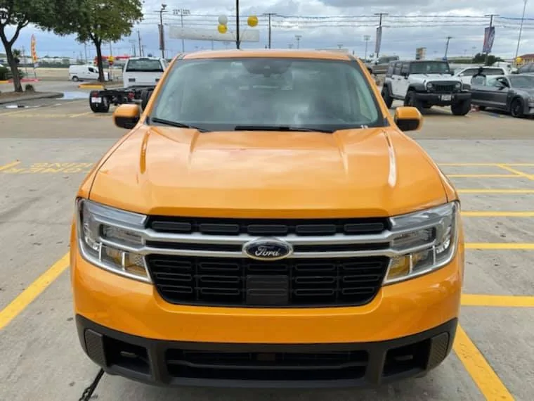 Ford Maverick CYBER ORANGE Maverick Photos Thread Cyber Orange XLT FX4 Maverick Black Wheels2
