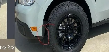 Ford Maverick What is the purpose of the small flaps just forward of front tires? MaverickFrontAirDam