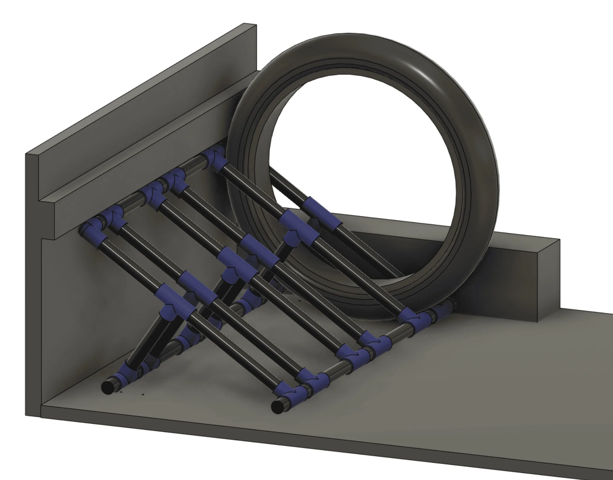 Ford Maverick DIY FORMUFIT PVC Fat-Tire Bike Rack Colorwithbed2