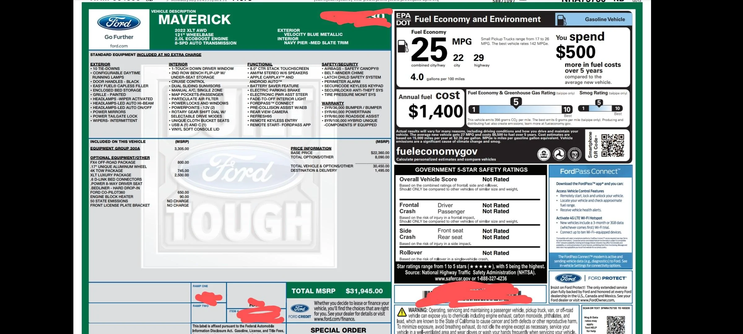 Ford Maverick XLT Luxury Package Discrimination! Screenshot_20220804-104924_Drive~2