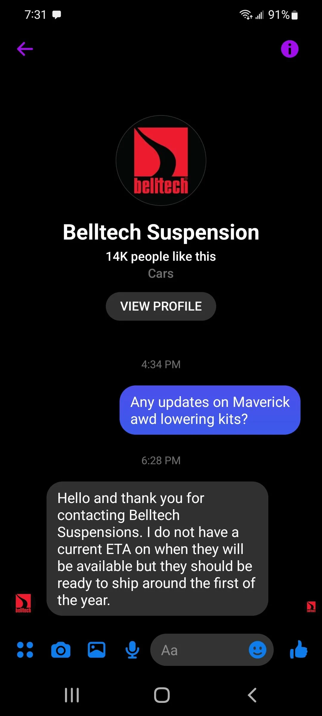 Ford Maverick BellTech will be coming out with lowering kit later this year around mid September. Screenshot_20220804-193109_Messenger