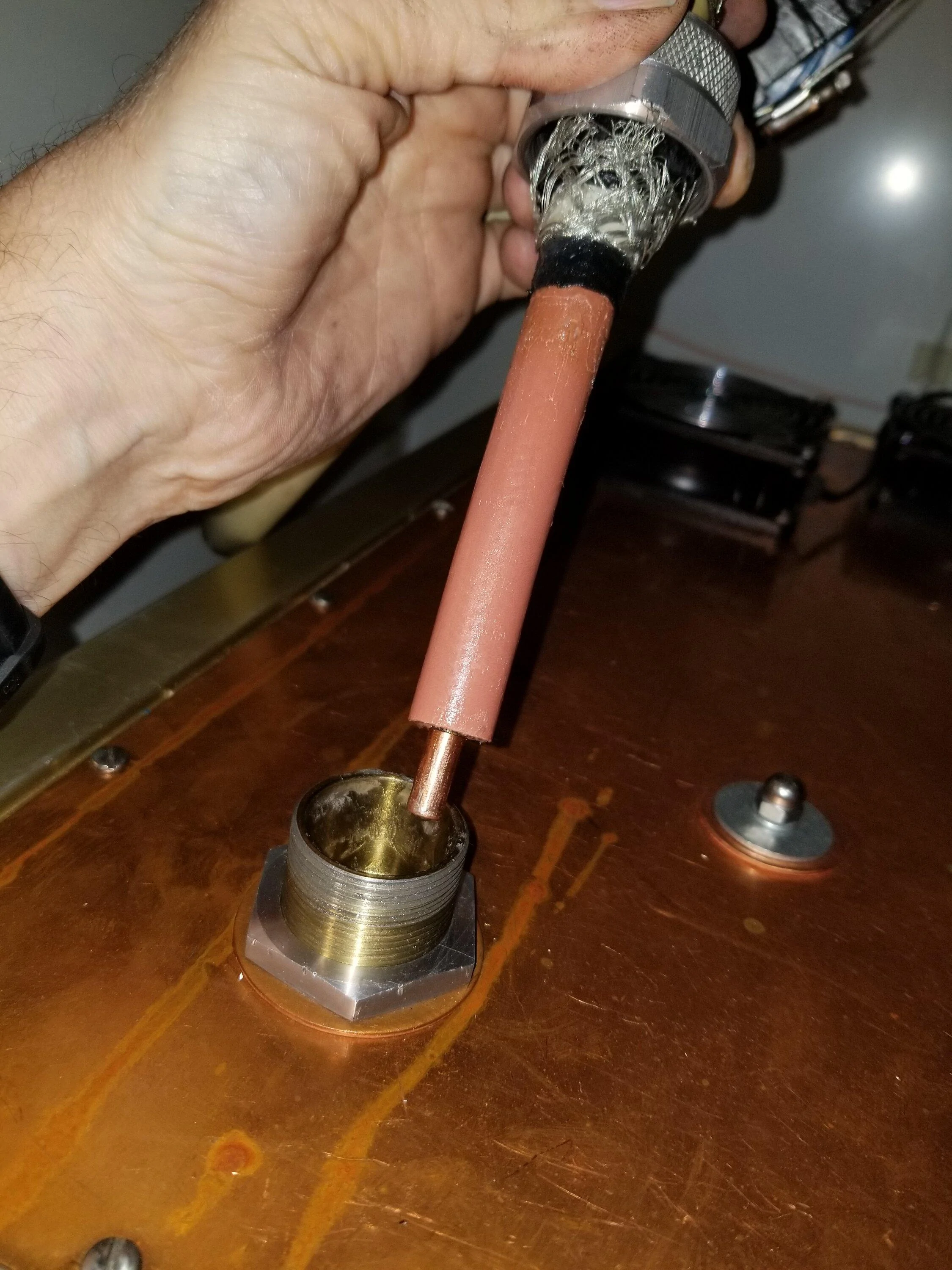 Ford Maverick Homemade high voltage connections. 20220804_110226