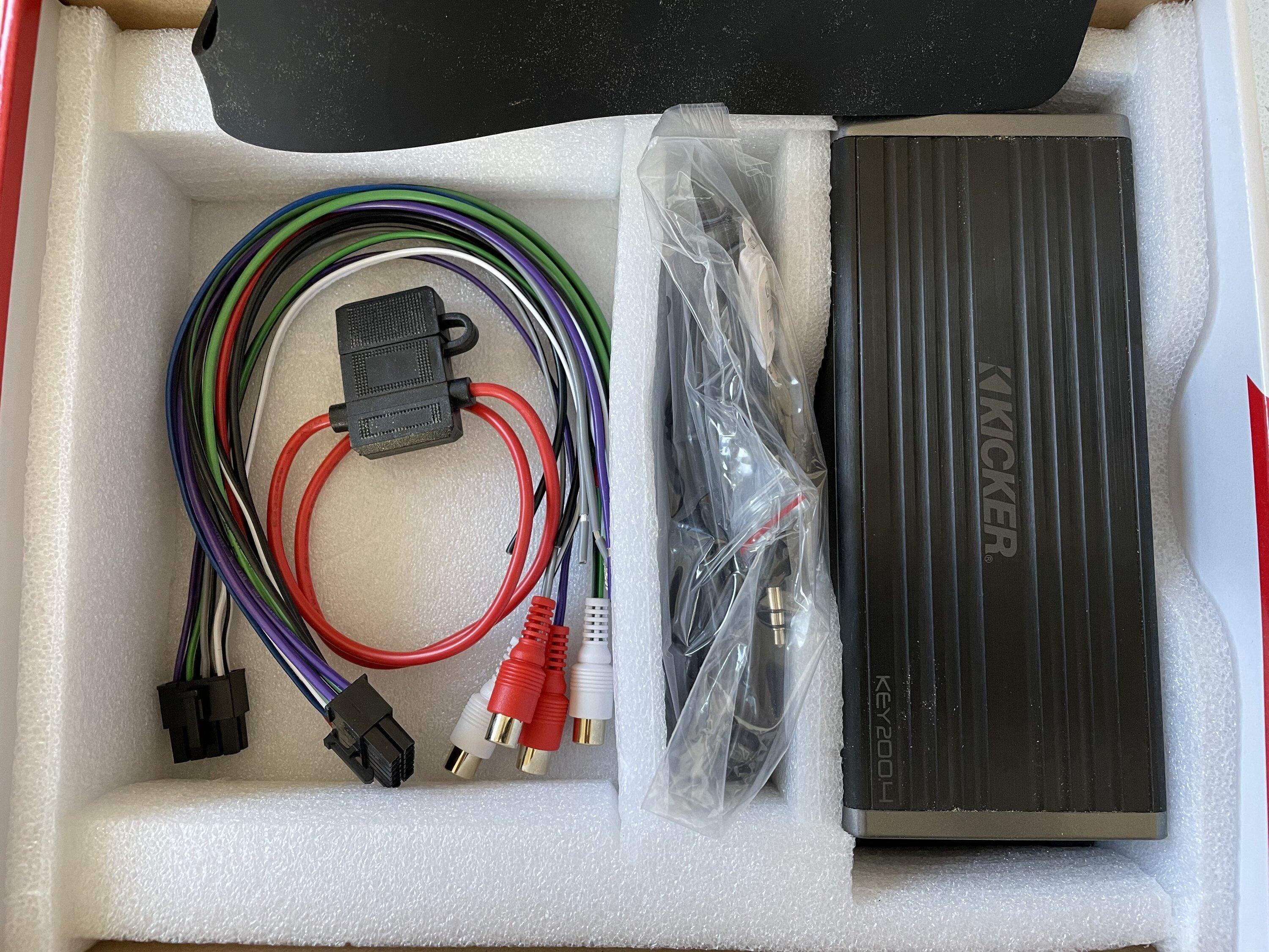 Ford Maverick WTS Maximo Ultra 4”, Kicker Key 200.4, Hoel Kicker Harness, LLJ Loopback Harness 05EDAE73-1434-4BC1-B2B1-35211E73FB3A