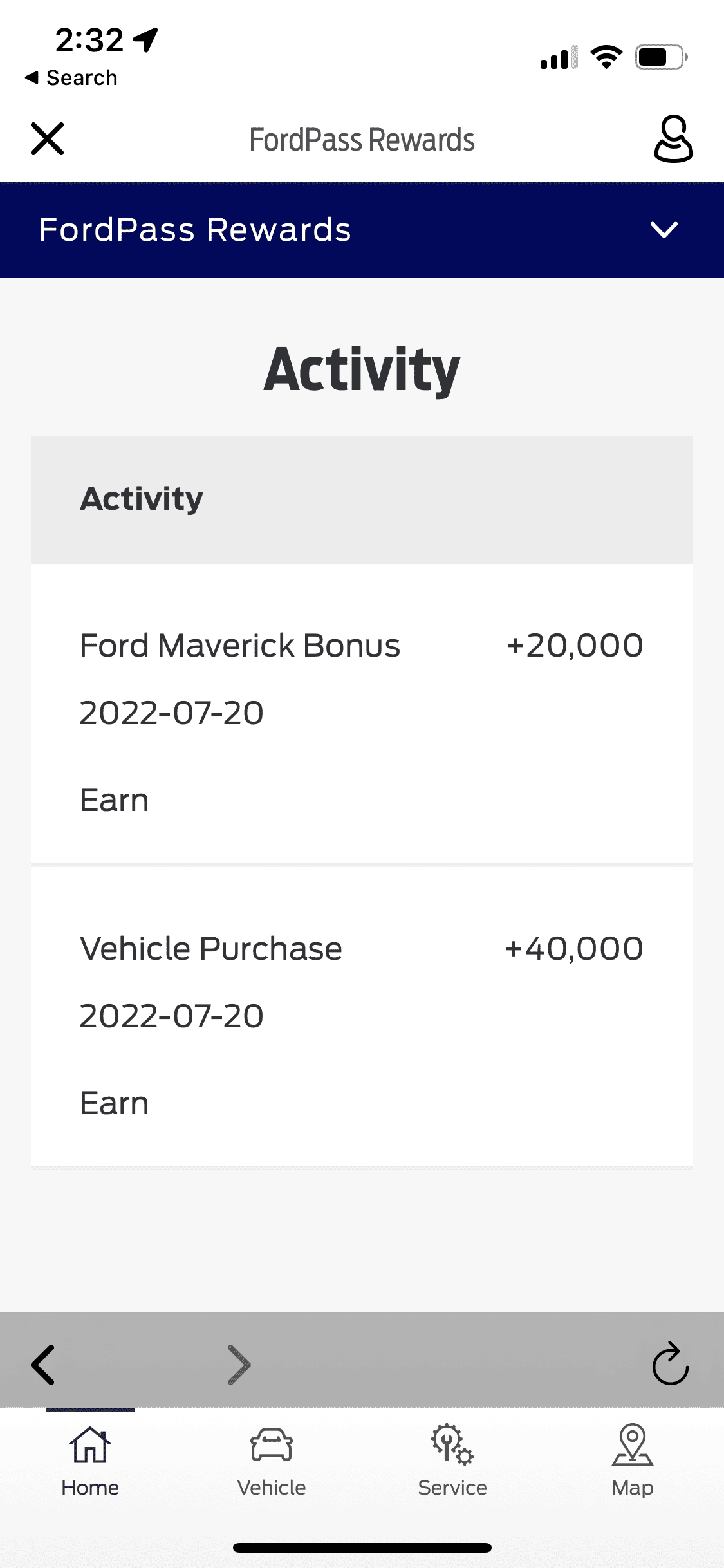 Ford Maverick Canadian FordPass points delay/quantity E55F9634-515A-40B8-AB12-4439E8C33236