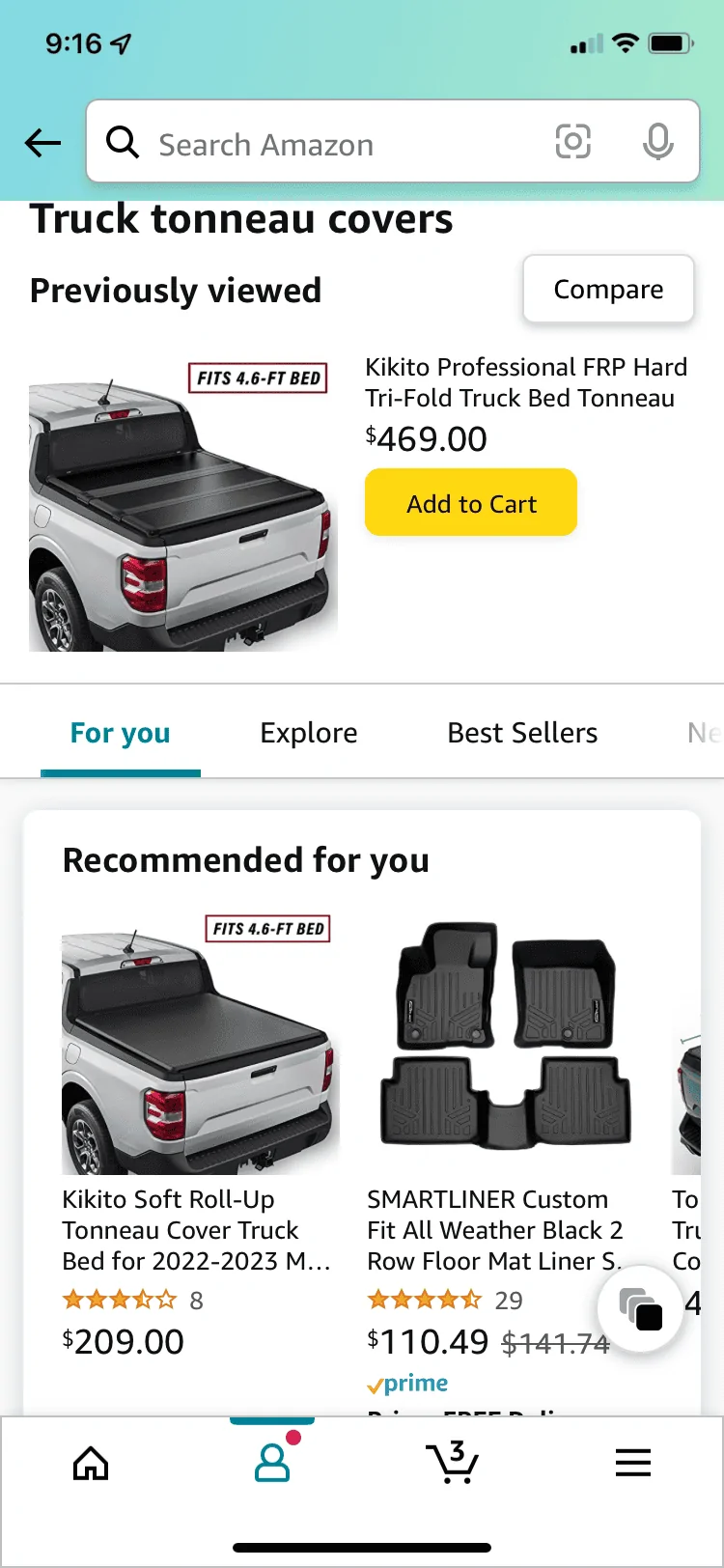 Ford Maverick Kikito Hard Tri-Fold Tonneau installed 9F5D47F4-0426-4459-8E25-AAFB8418BAF9