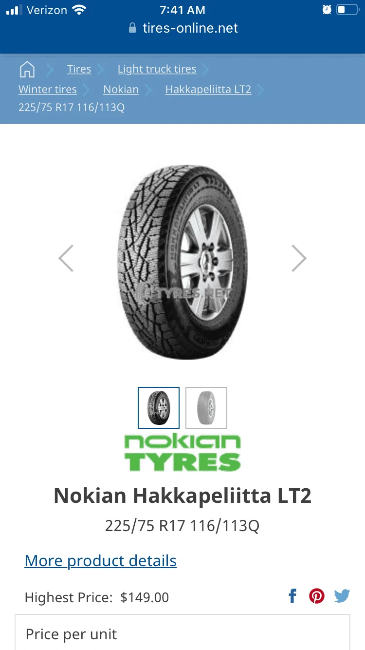 Ford Maverick 225/75/R17 anyone? B178D61B-AF6D-4FBC-9CA9-2BB77C2B243F