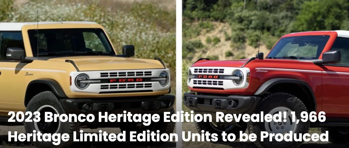 Ford Maverick 2023 Bronco & Bronco Sport Heritage Editions Revealed Screen Shot 2022-08-11 at 7.49.05 AM