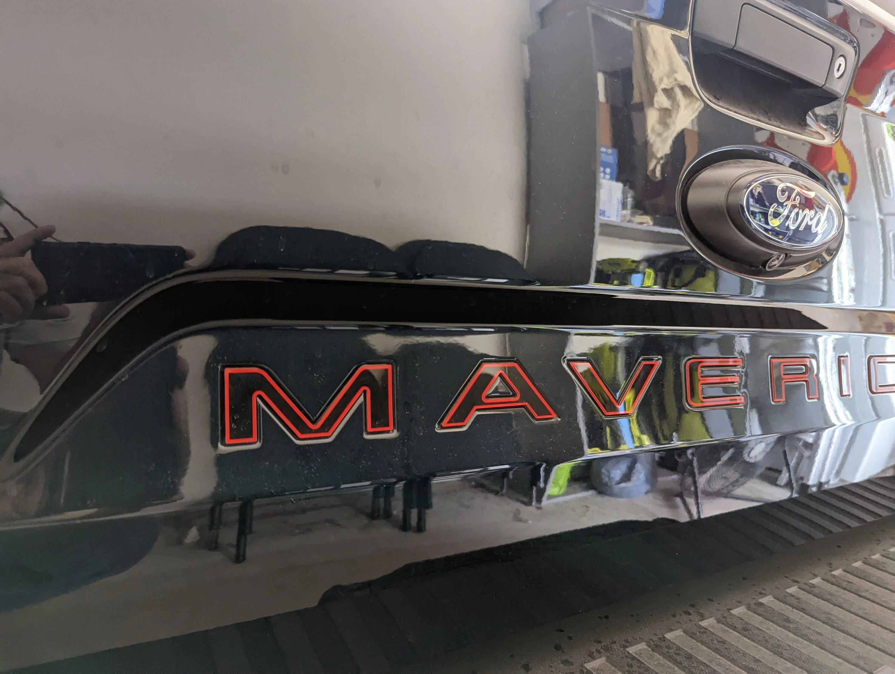 Ford Maverick Installed tailgate decal from Vinyl Imagination PXL_20220811_175204967