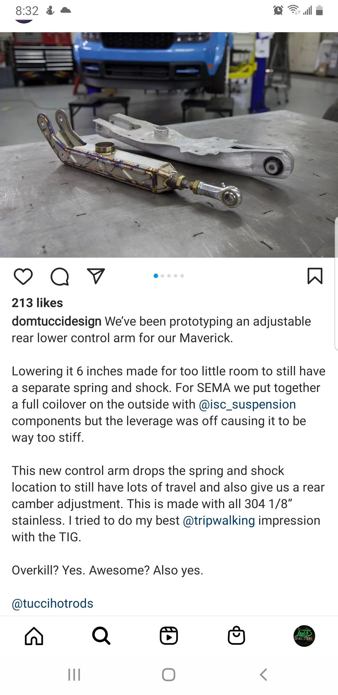 Ford Maverick volksnuts’ Lariat Maverick build Screenshot_20220811-203236_Instagram