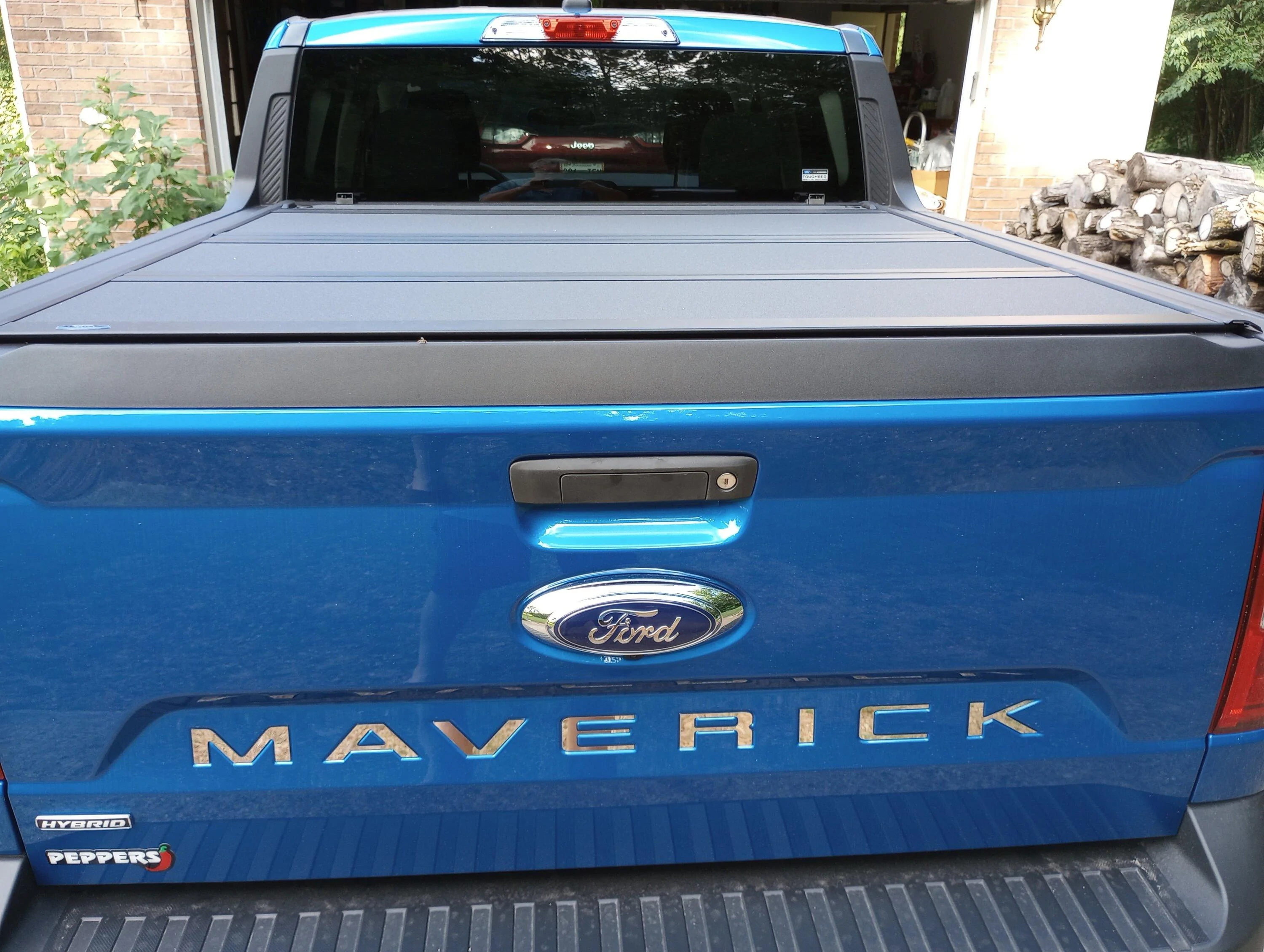 Ford Maverick Tailgate Lettering- Black or Chrome? (Velocity Blue Paint) IMG_20220718_171907399