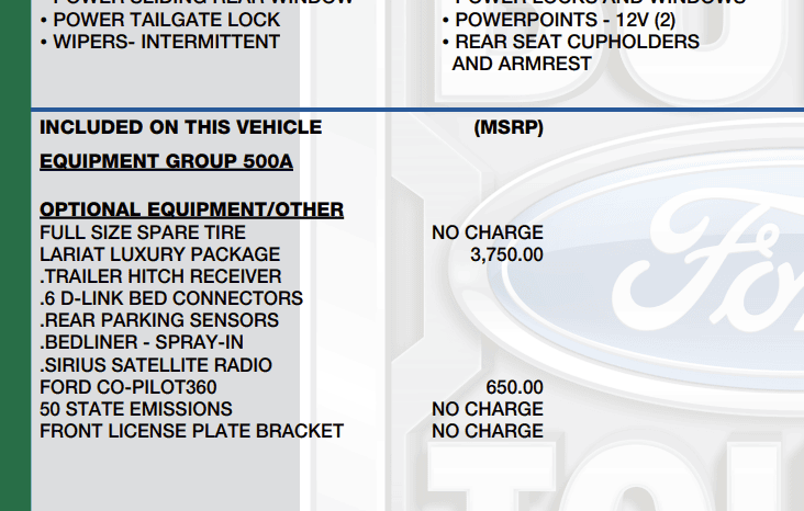 Ford Maverick Not getting what I ordered 1660610551992