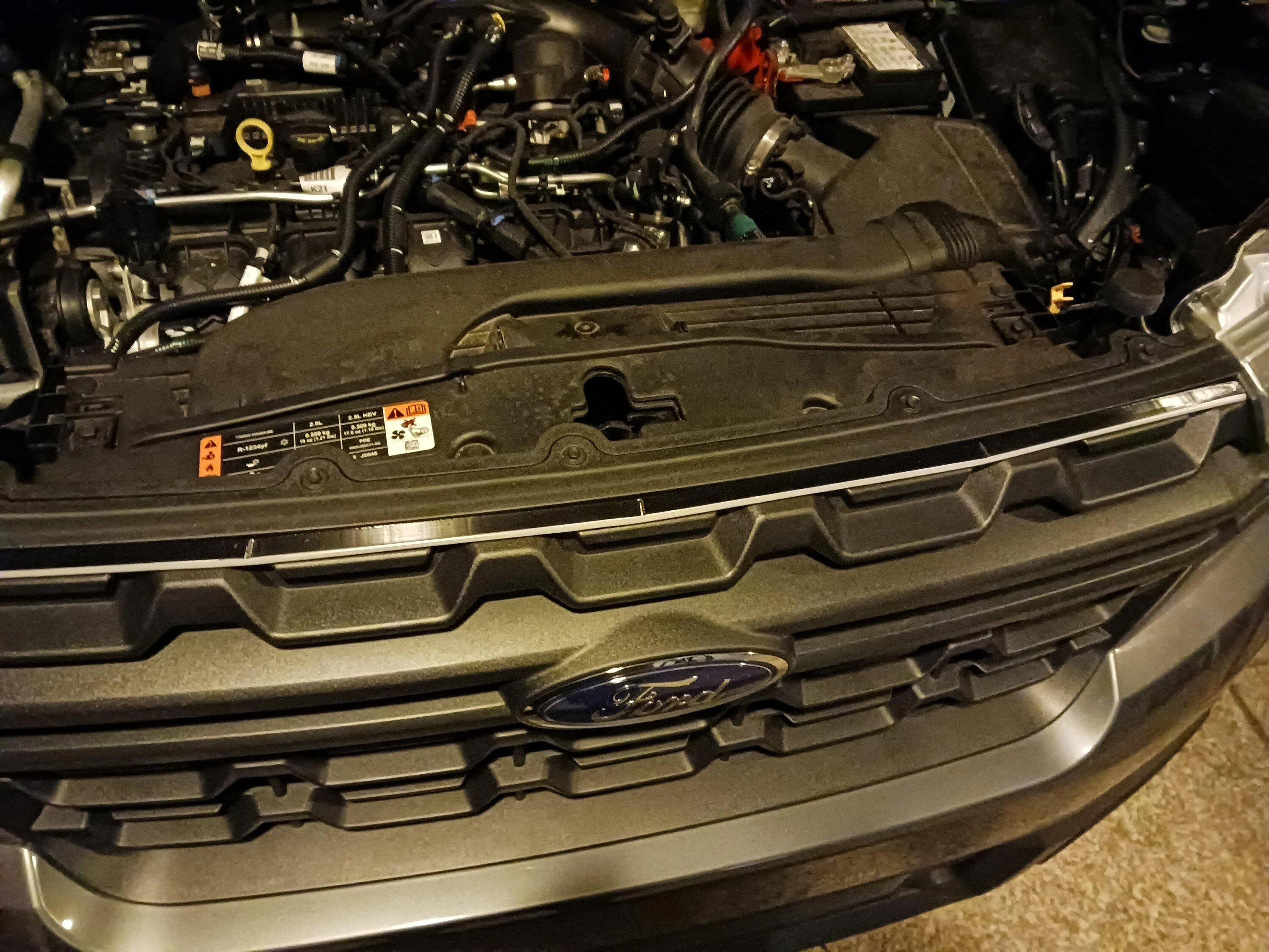 Ford Maverick Added drl to front end, power to bed, touch lumen lights 20220816_232721