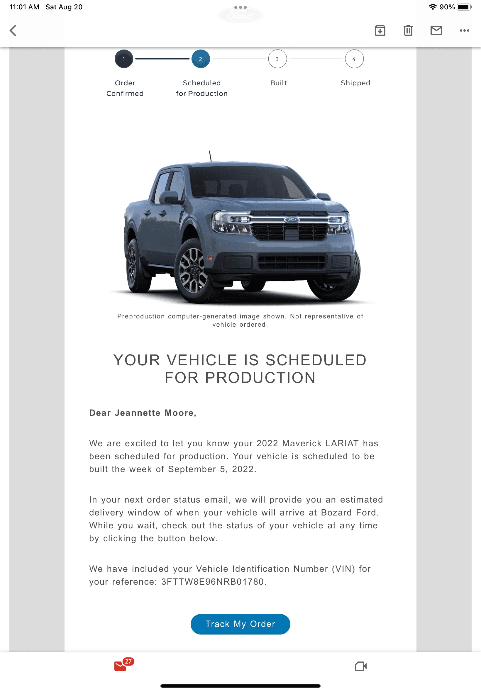 Ford Maverick Got an email re: production date for my cancelled order E6BD8C51-4212-4F63-B0A9-40BB3A17C86A