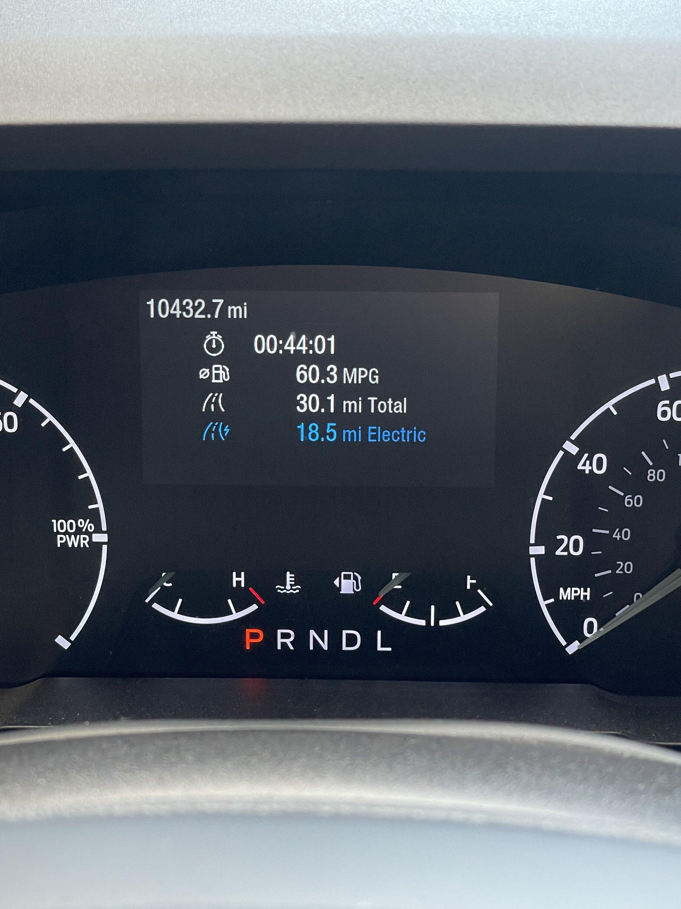 Ford Maverick Hybrid mpg IMG_3959