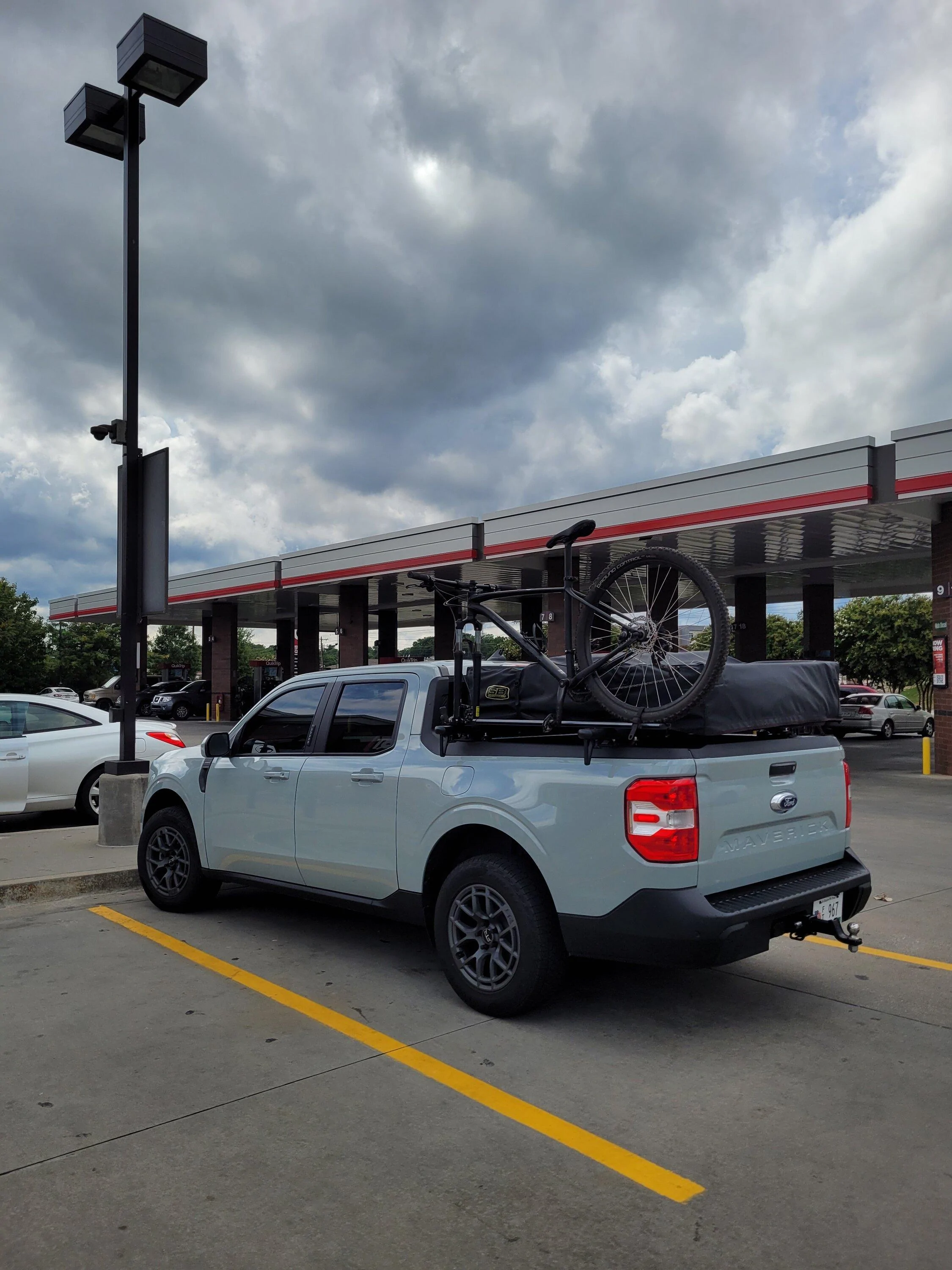 Ford Maverick Added a bike mount to my bars 20220821_153513