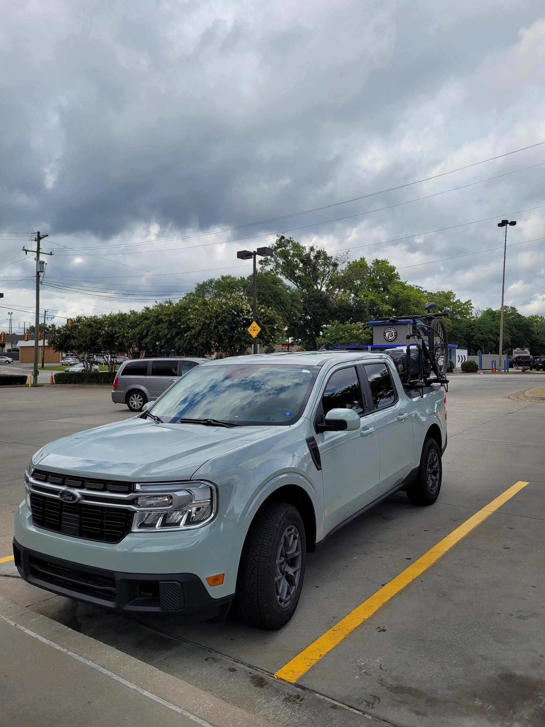 Ford Maverick Added a bike mount to my bars 20220821_153533