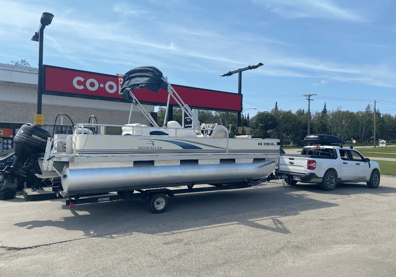 Ford Maverick 23' Pontoon Towing Impressions with 4K Tow Package Maverick XL 1661177114158
