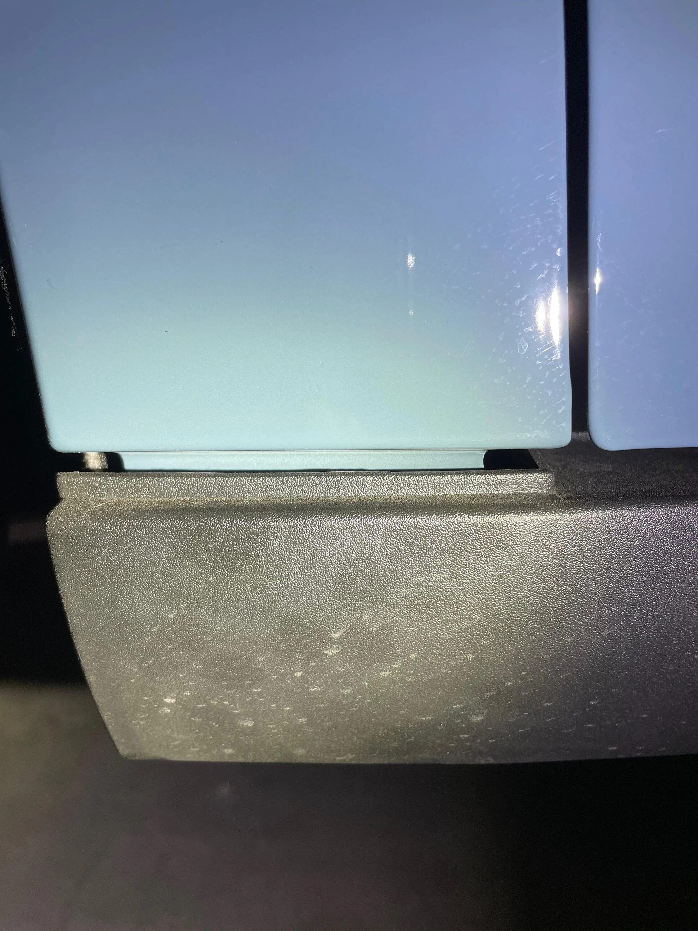 Ford Maverick Front Bumper Panel Gap driver side fender bottom