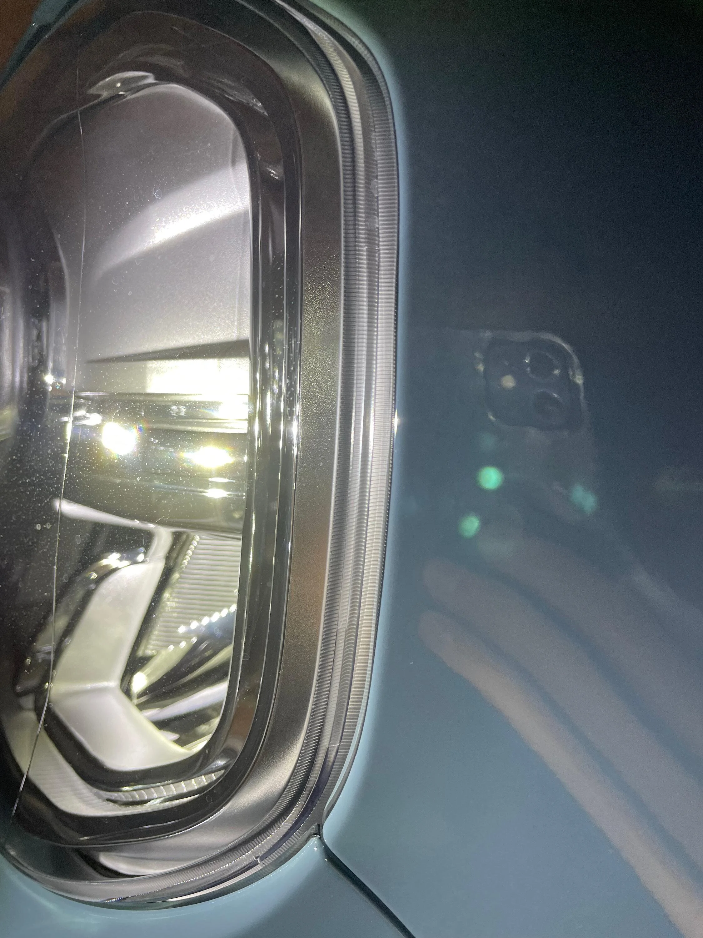 Ford Maverick Front Bumper Panel Gap driver side fender headlight